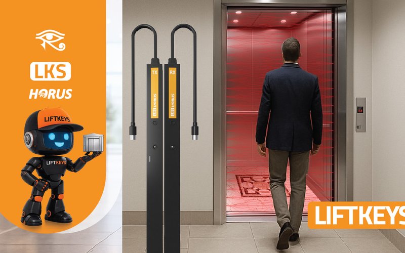 LKS Horus 174 isinli asansor fotoseli teknik cizimi