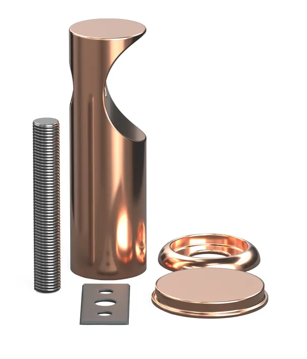 Küpeşte Alttan Kurt Ağzı - Bronz