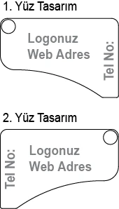 LiftKeys Asansör Anahtarı Damla Etiket Tasarım Şablonu
