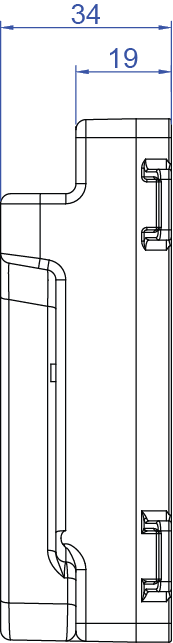 Asansör yük sensörü load cell yan kesit montaj ölçüleri ve vida detayları