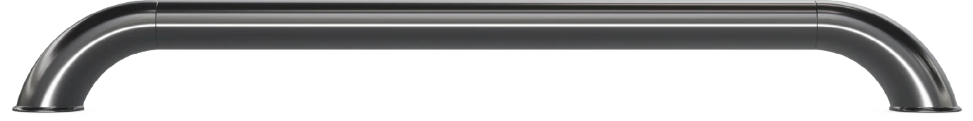 Füme gri paslanmaz bütünleşik küpeşte seti