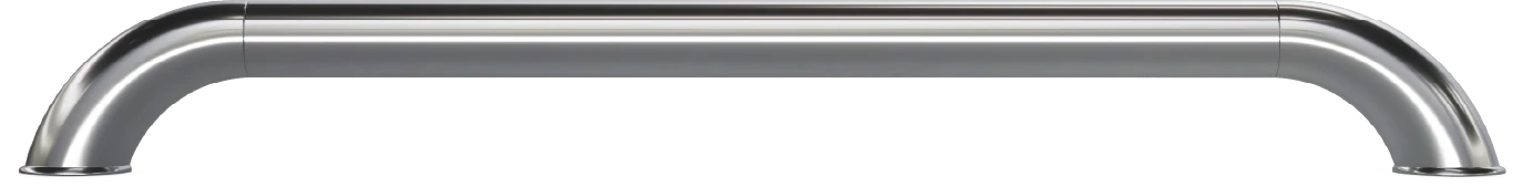 Krom renk uyumlu asansör küpeşte ve boru takımı