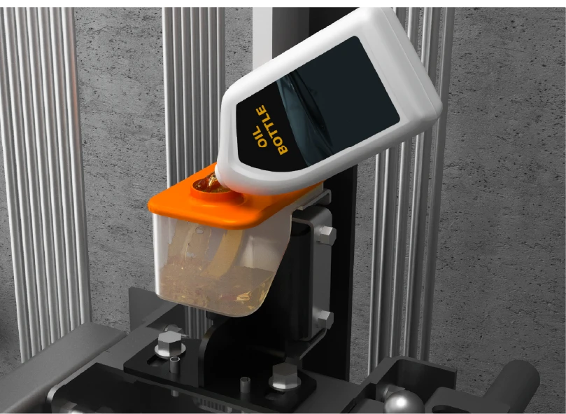 LIFTKEYS Asansör Paten Tümleşik Yağdanlık Sistemi - Sürekli Ray Yağlama ve Kolay Bakım