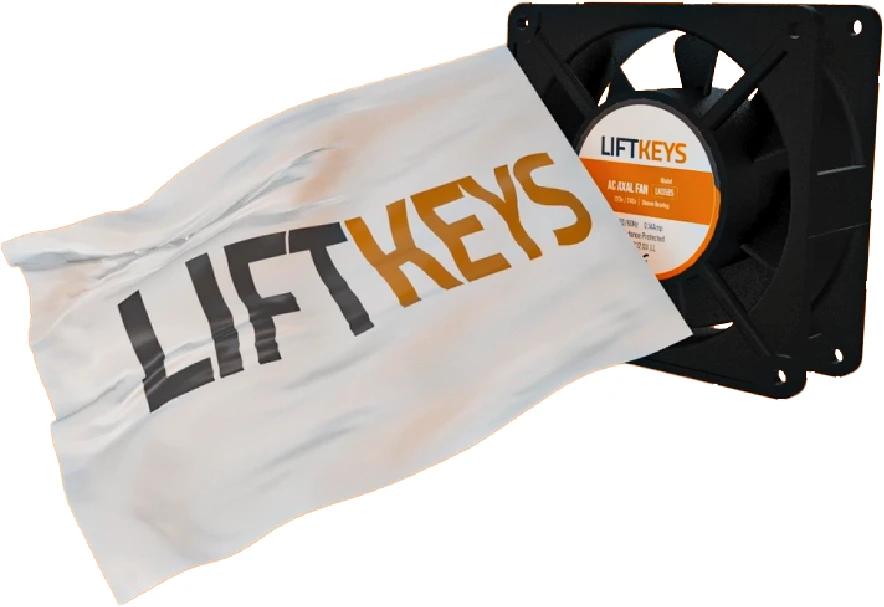 LiftKeys Kare Fan Hava Üfleme Testi